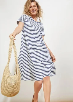 Baumwoll-Shirtkleid aus Flammgarn