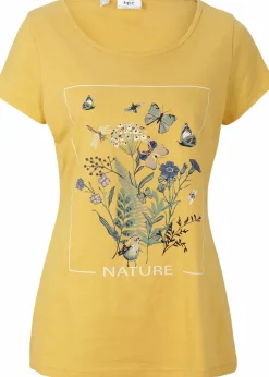 Baumwoll-T-Shirt mit Druck