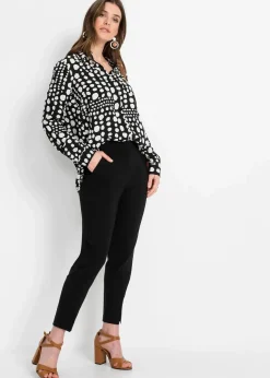 Bedruckte Longbluse aus nachhaltiger Viskose