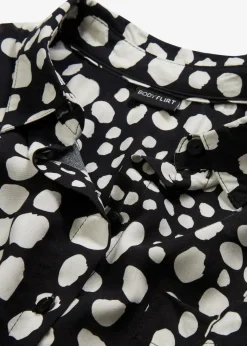 Bedruckte Longbluse aus nachhaltiger Viskose