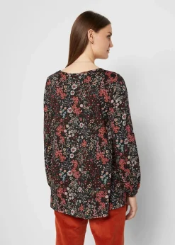 Bedruckte Shirt-Tunika aus Baumwolle