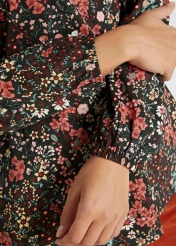 Bedruckte Shirt-Tunika aus Baumwolle