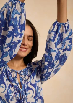 bedruckte Tunikabluse