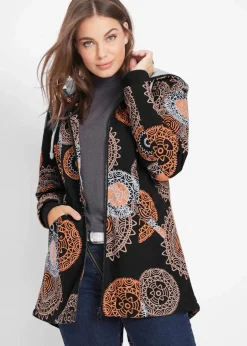 Bedruckter Baumwoll-Parka mit Kapuze