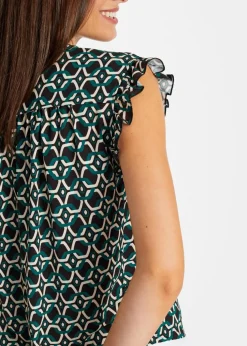 bedrucktes Blusentop