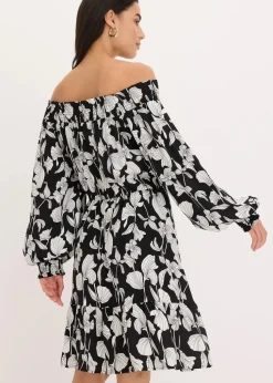 bedrucktes Carmen-Kleid