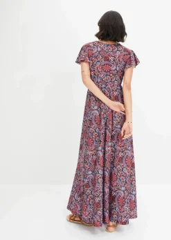 Bedrucktes Jersey-Maxikleid