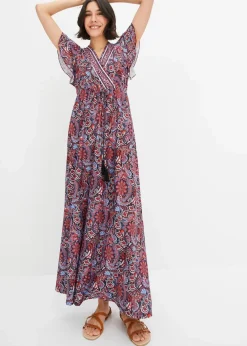 Bedrucktes Jersey-Maxikleid