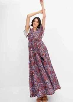 Bedrucktes Jersey-Maxikleid