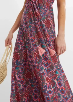 Bedrucktes Jersey-Maxikleid