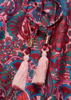 Bedrucktes Jersey-Maxikleid