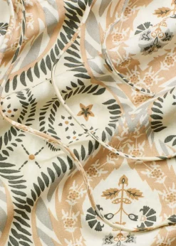 bedrucktes Kaftan-Kleid aus fließender Viskose