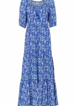 Bedrucktes Maxikleid aus nachhaltiger Viskose