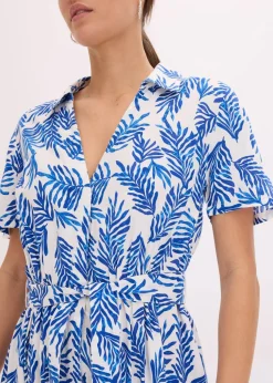 bedrucktes Maxikleid aus fließender Viskose