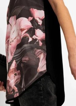 Bedrucktes Shirt aus softem Viskose-Mix