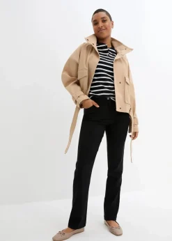 Bengalin-Stretch-Hose mit Bequembund, Straight