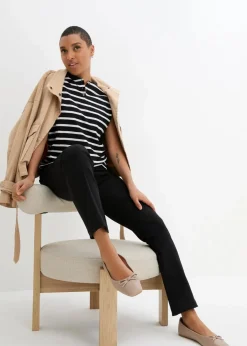 Bengalin-Stretch-Hose mit Bequembund, Straight
