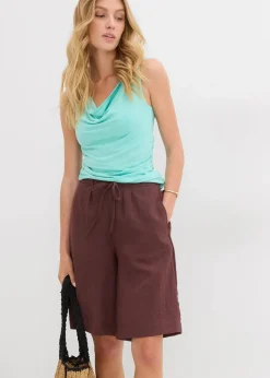 Bermuda aus fließendem Viskose-Mix