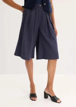 Bermudas mit Bundfalten