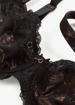 Bügel-BH mit schimmerndem Druck