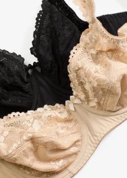 Bügel-BH mit zarter Spitze (2er Pack)