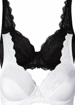 Bügel-BH mit zarter Spitze (2er Pack)