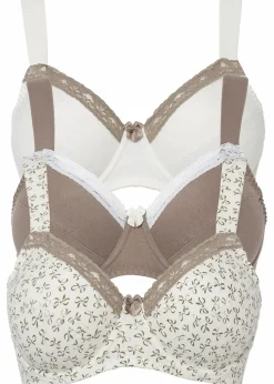 BH mit Bügel mit femininem Druck (3er Pack)