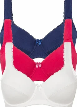 BH mit Bügel mit weicher Bio-Baumwolle (3er Pack)