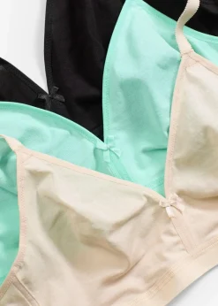 BH ohne Bügel mit Bio-Baumwolle (3er Pack)