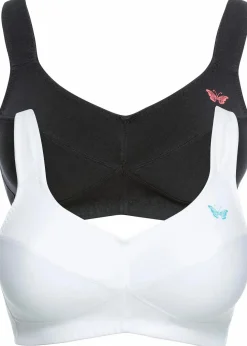 BH ohne Bügel mit Bio-Baumwolle (2er Pack)