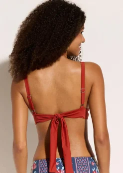 Bikinioberteil mit breitem Band