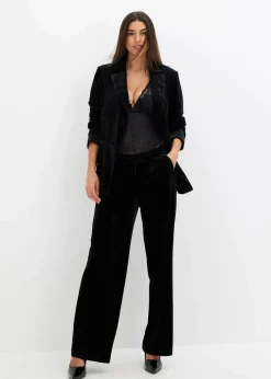 Blazer aus softem Samt