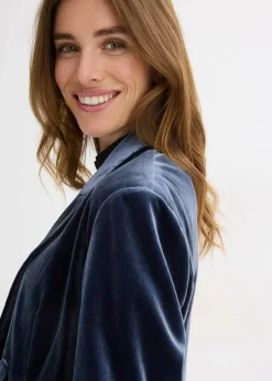 Blazer aus softem Samt