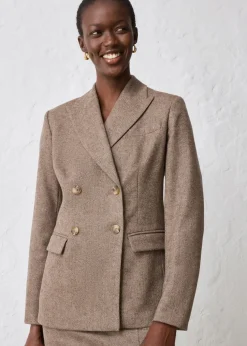 Blazer aus weichem Woll-Mix