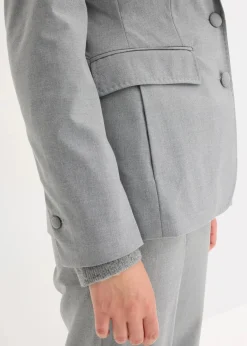 Blazer mit dekorativen Handstich Details