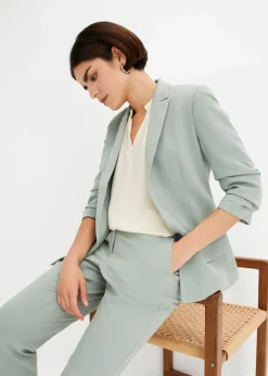 Blazer mit drapierten Ärmeln