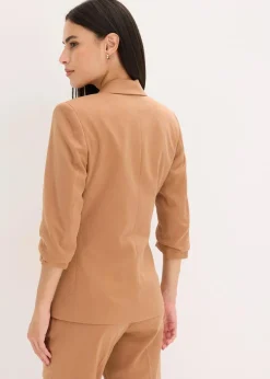 Blazer mit drapierten Ärmeln