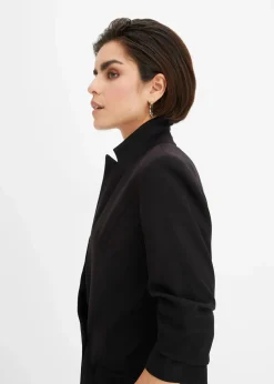 Blazer mit drapierten Ärmeln