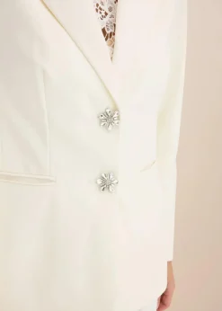 Blazer mit Schmuckknöpfen