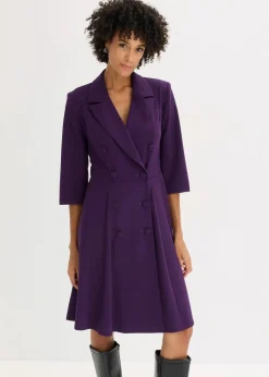 Blazerkleid mit ausgestelltem Rockteil