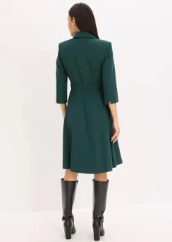 Blazerkleid mit ausgestelltem Rockteil