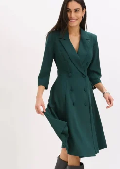 Blazerkleid mit ausgestelltem Rockteil