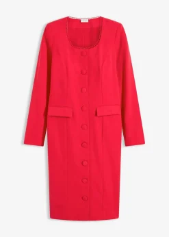 Blazerkleid mit Spitzenkante