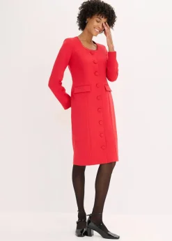 Blazerkleid mit Spitzenkante