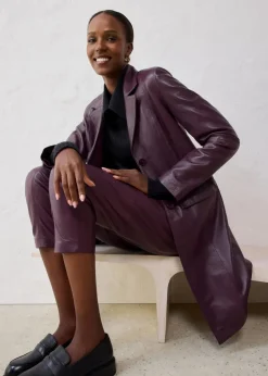 Blazermantel aus Lammnappa