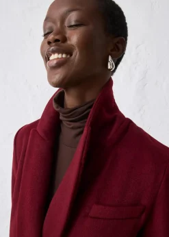 Blazermantel aus weichem Woll-Mix