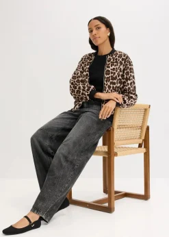 Blouson aus fließendem Satin