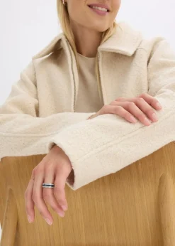 Blouson aus softem Bouclé