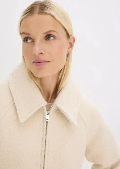 Blouson aus softem Bouclé