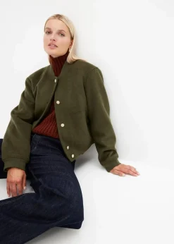 Blouson in Wolloptik